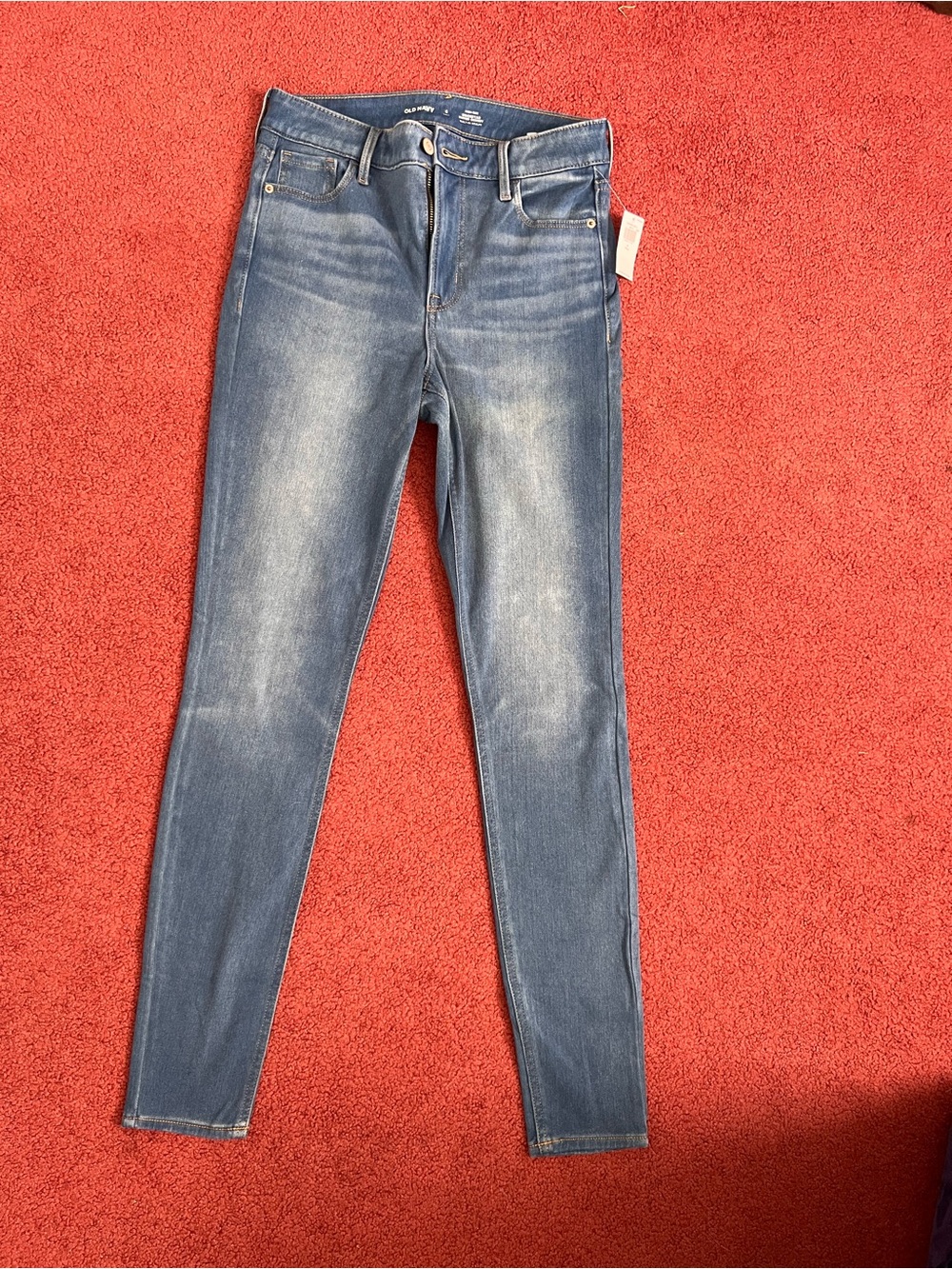 NWT Women’s high Rise Medium Wash Skinny Jeans - Old Navy 6 Tall